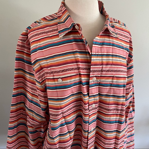 Pendleton Serape Surf Stripe Retro Inspired 60s Board Shirt Button Down - Picture 3 of 11